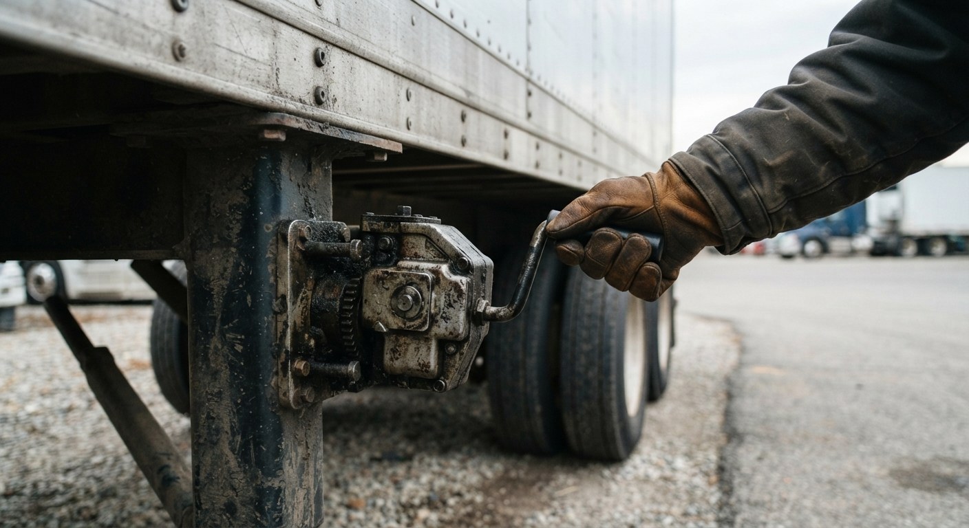 A driver in the cab